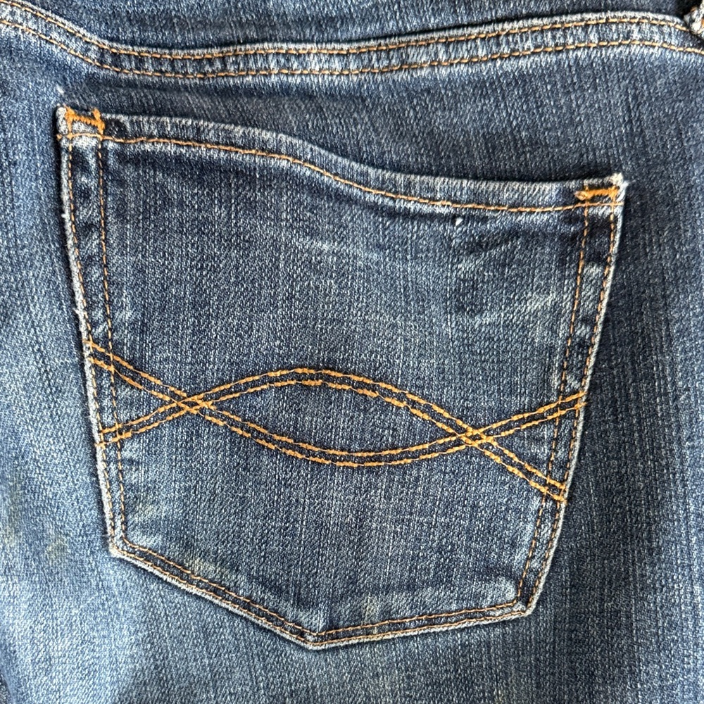 Abercrombie & Fitch Women's Straight Leg Blue Jeans